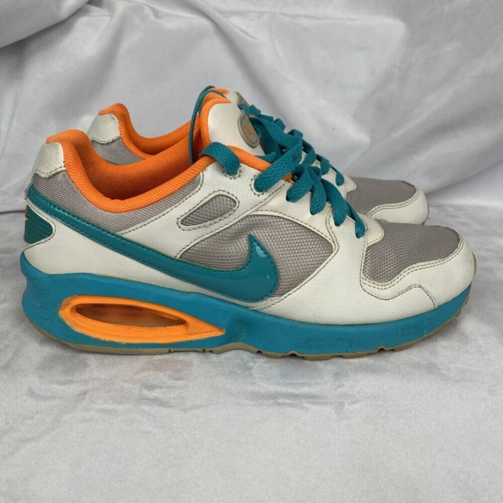 Nike Air Max Coliseum Racer Shoes  Women’s Size 7 Teal White Orange 553441-036